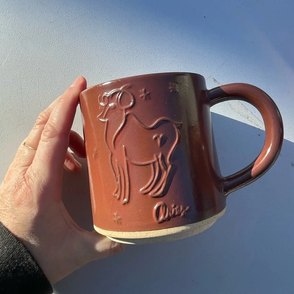 NWT Urban Outfitters Aries Zodiac Stacking Mug - Picture 9 of 9